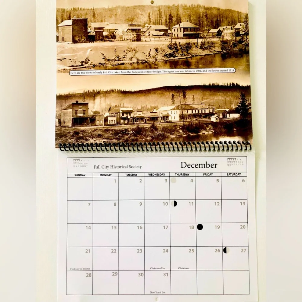 2025 Fall City Historical society Wall Calendar NEW Collectible Fall City, WA